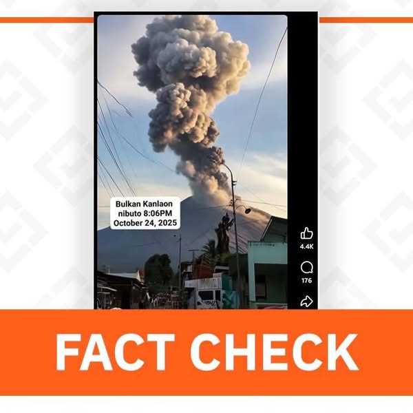 Fact Check: Video Falsely Attributed to Kanlaon Volcano’s October 24 Eruption Causes Public Concern