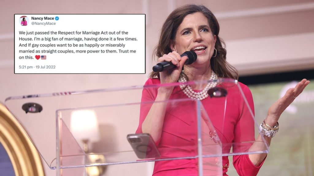 Nancy Mace’s Past Support for Same-Sex Marriage Resurfaces Online