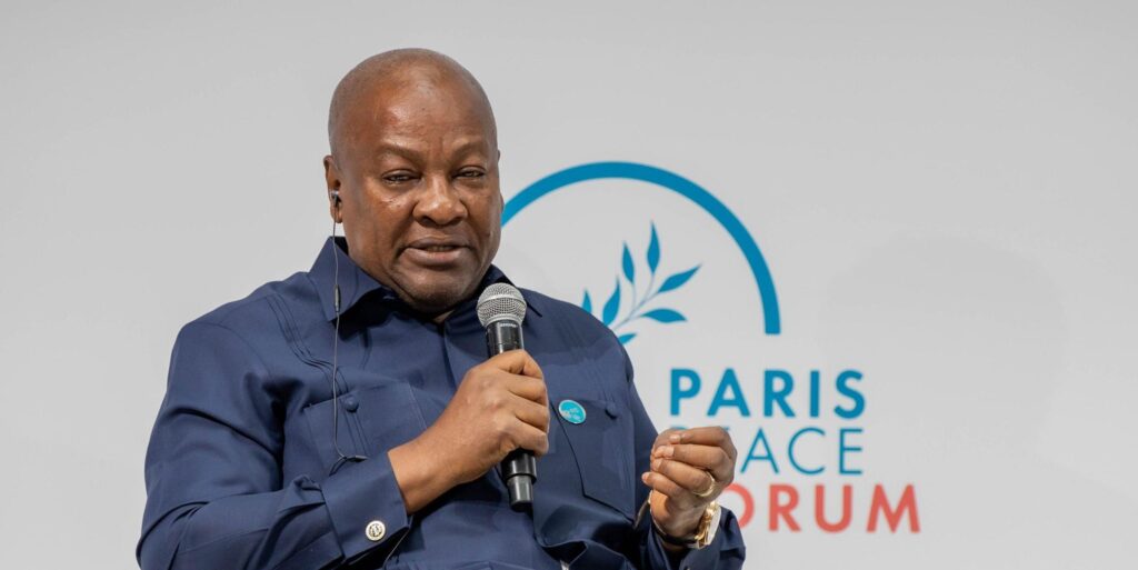 President Mahama Calls for Global Action Against Misinformation at Paris Peace Forum