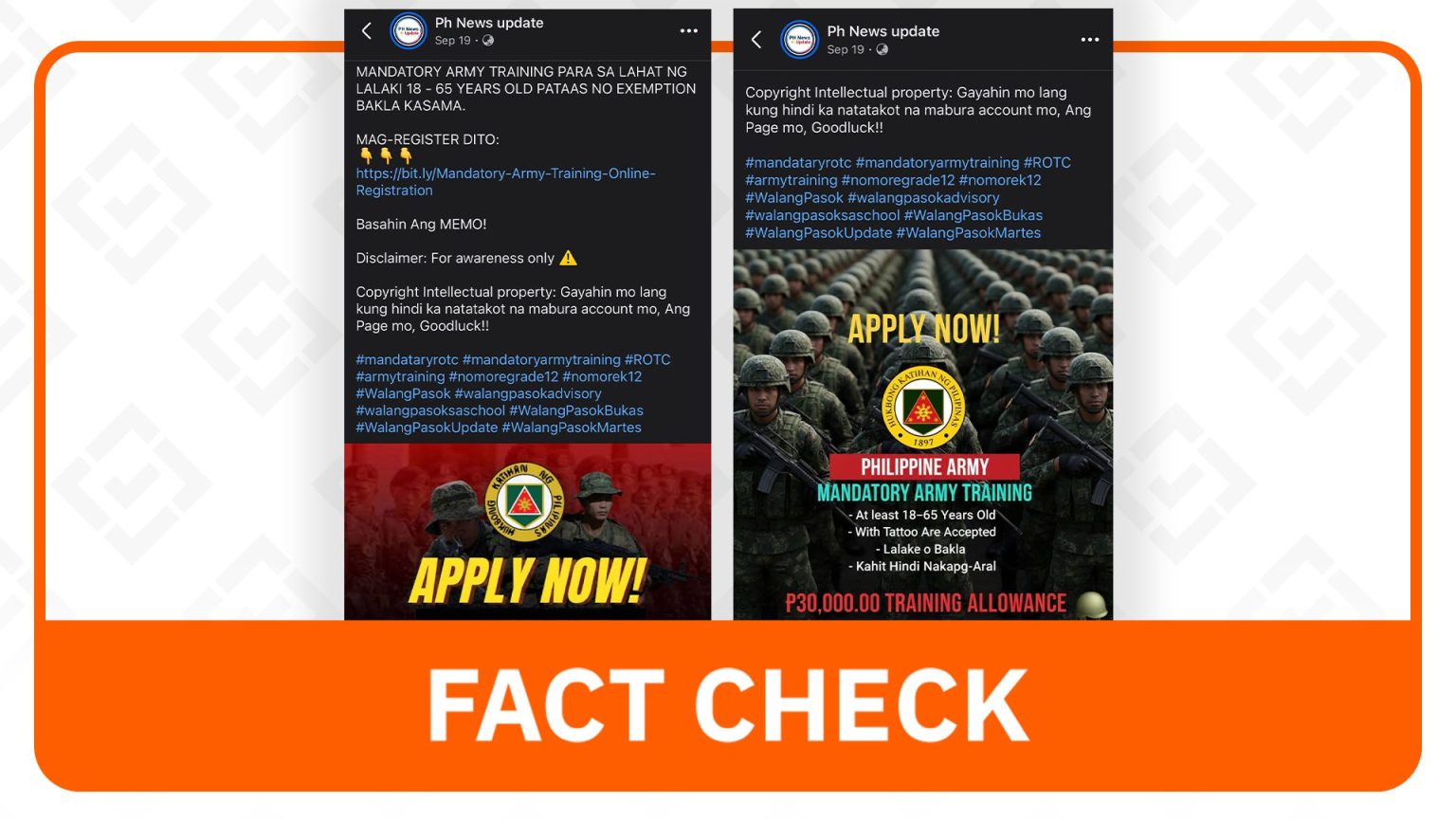 Filipino Government Denies Rumors of Mandatory Military Training for Men