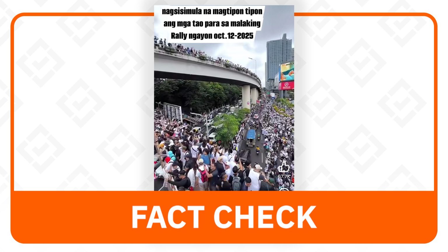 Philippine Videos Depict Trillion Peso March, Not Anti-Marcos Forbes Park Protest