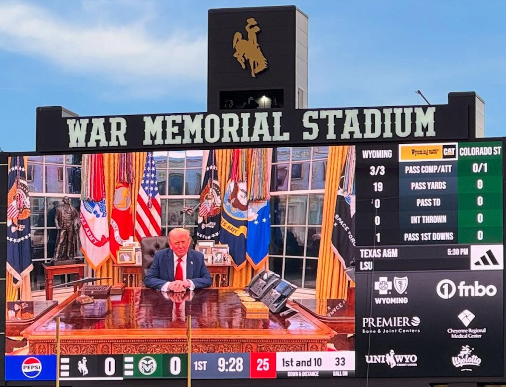Wyoming Football Takes Center Stage, Political Messaging Fades