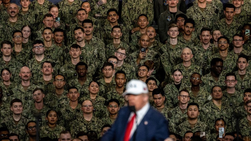 Trump Makes 11 False Claims During Address to Troops in Japan