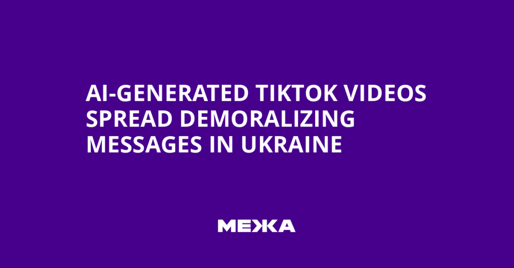 AI-Generated TikTok Videos Spread Demoralizing Messages in Ukraine