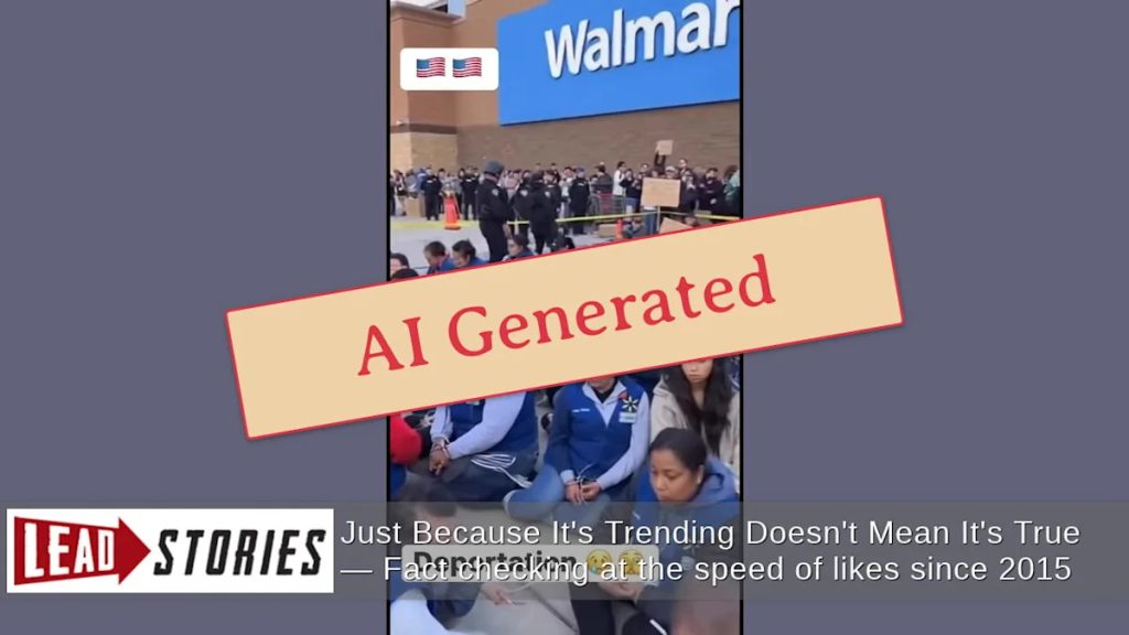 ICE Arrest and Deportation of Walmart Staff in Viral Video Debunked as Fake