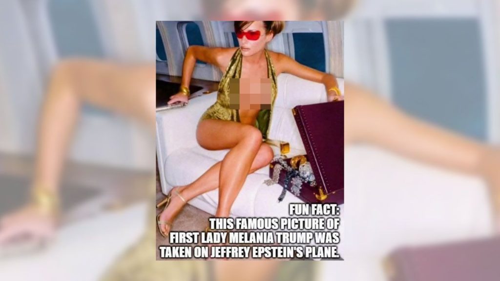 Fact Check: Melania Trump Photo Is Authentic, Not Taken on Epstein’s Aircraft