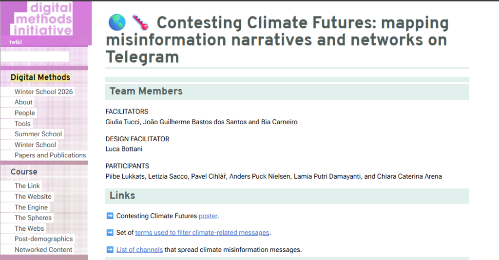 Climate Misinformation Networks: Mapping Narratives on Telegram
