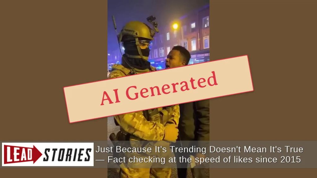 Viral Video of Protester Pepper-Sprayed by Police Officer Confirmed as AI-Generated Fake