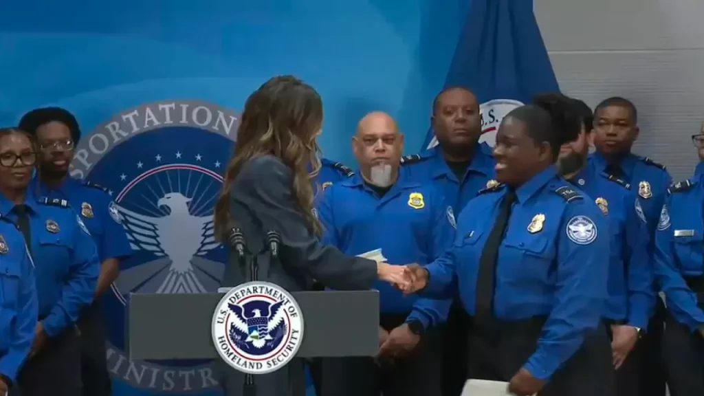 Kristi Noem Approves $10,000 Bonuses for TSA Workers as Trump Lauds ‘Patriotic’ Federal Employees