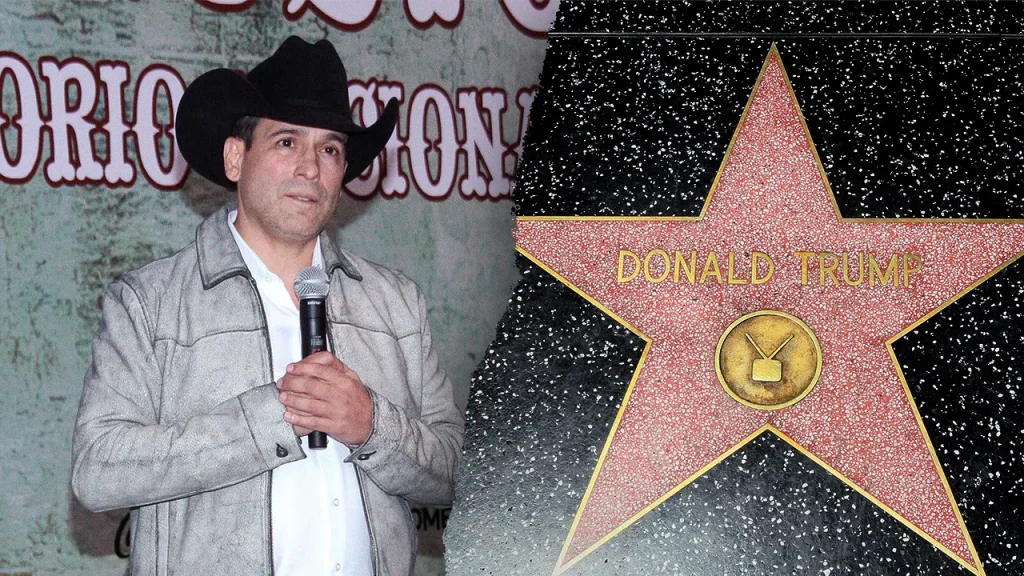 Latin Grammy Winner and Texas Democratic Recruit Caught Defacing Trump’s Hollywood Star