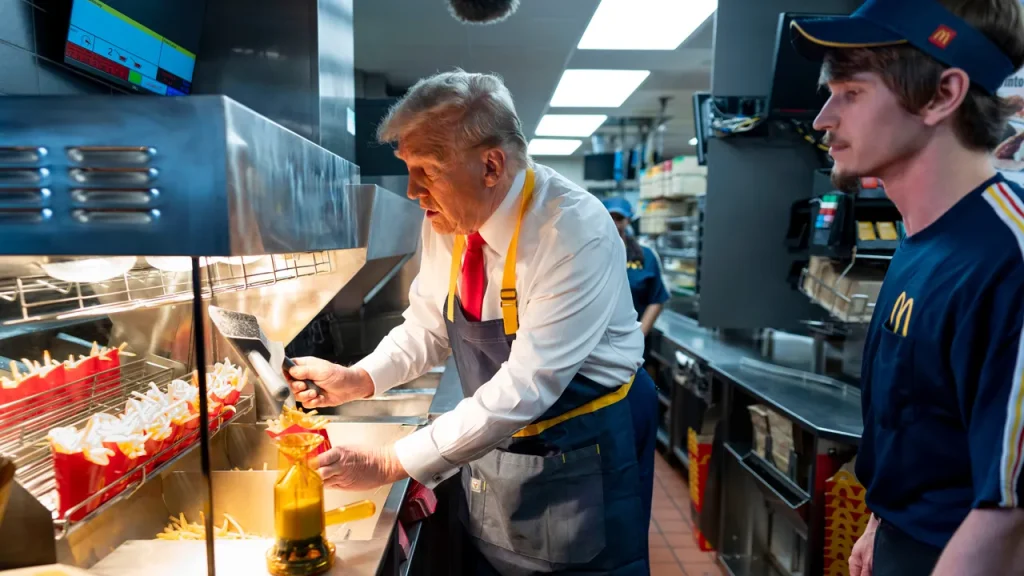 Trump Claims Title as First Ex-McDonald’s Employee to Reach Presidency