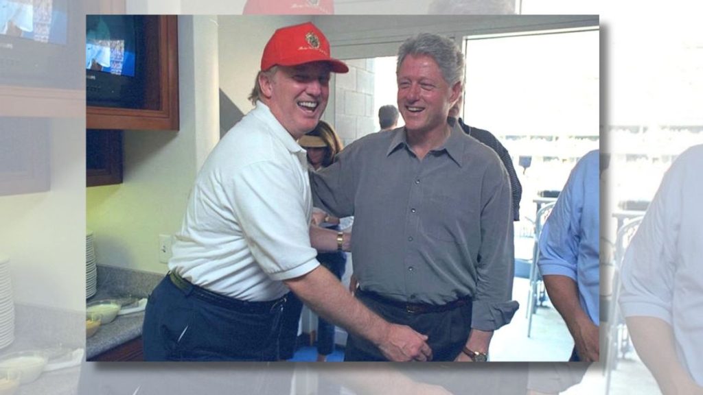 Clinton and Trump Photo Circulates with False Groping Allegation