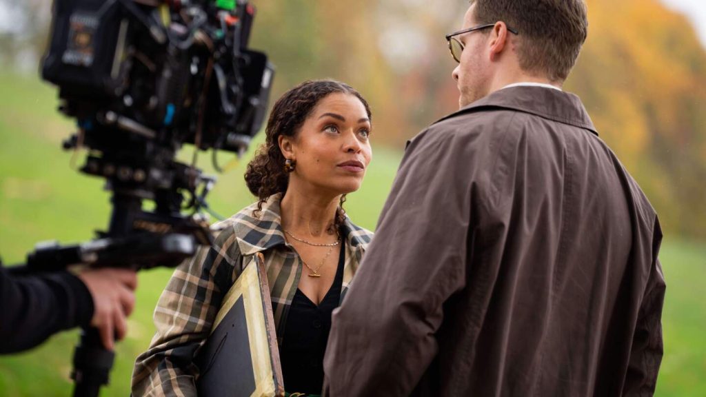 On the set of the first Agatha Christie show where mysteries are solved with the internet