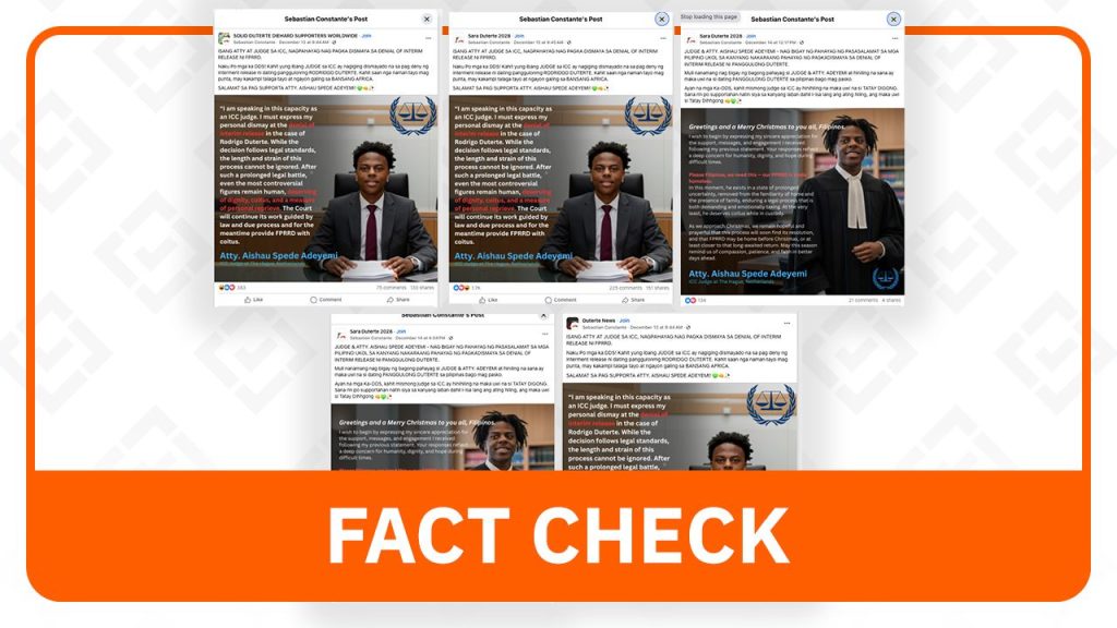 Philippine Court Denies Duterte’s Release, Citation Attributes Fake ICC Judge