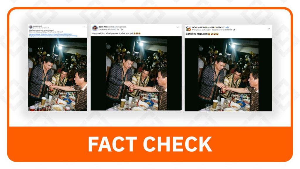 Duterte-Marcoleta Beer Photo Revealed as AI-Generated