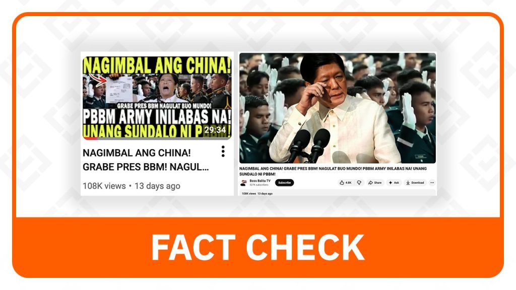 Marcos Did Not Unveil New ‘PBBM Army’