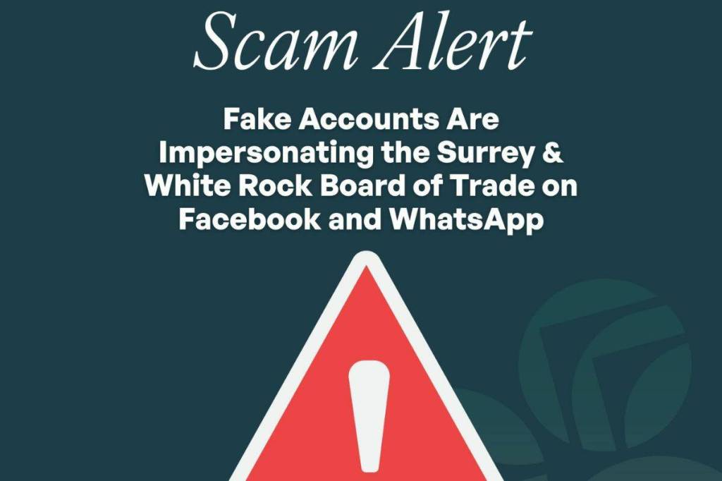 Surrey & White Rock Board of Trade Issues Warning About Fraudulent Social Media Accounts