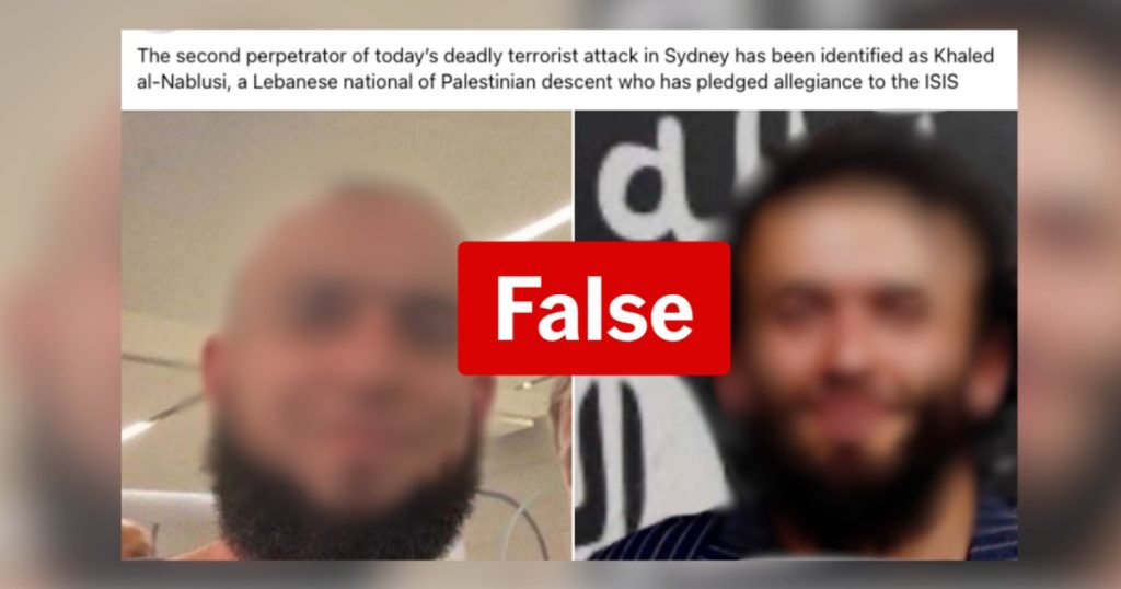 Men Falsely Identified as Bondi Beach Shooters in Spreading Misinformation