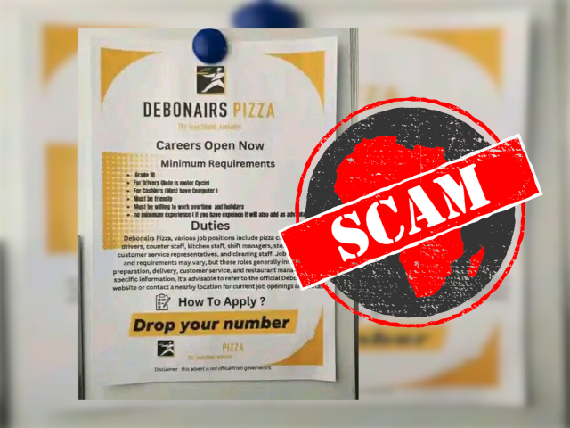 Debonairs Pizza Warns Against Fraudulent Hiring Posts on Social Media