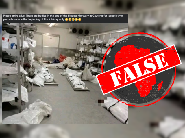 Mortuary Image Falsely Linked to Recent South African Road Crash; AI Not Reliable for Fact-Checking