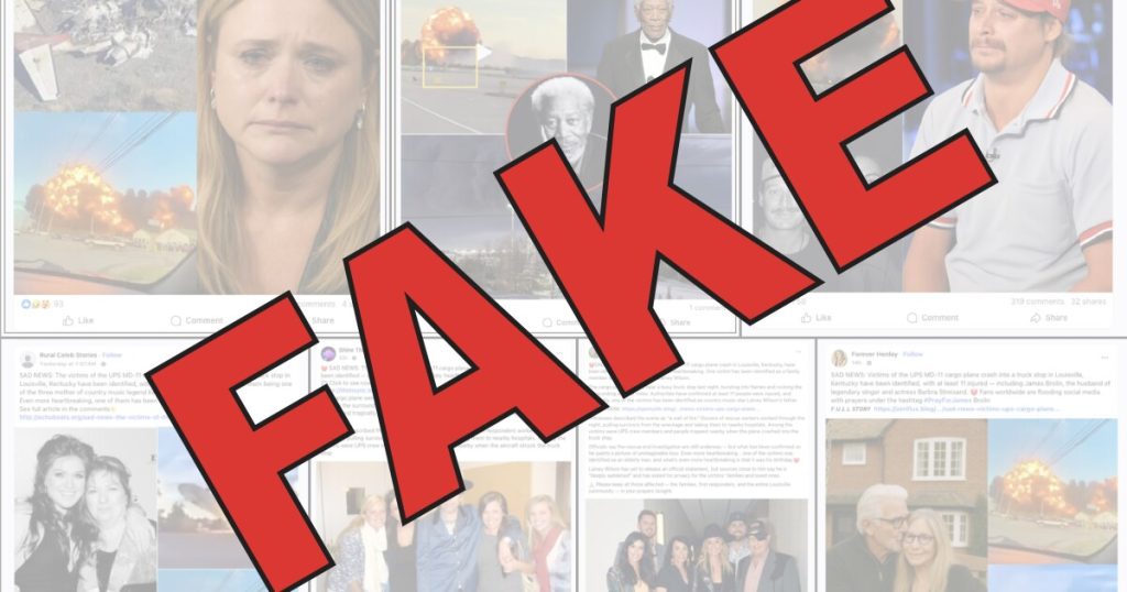 Louisville UPS Plane Crash Sparks Spread of AI-Generated Misinformation