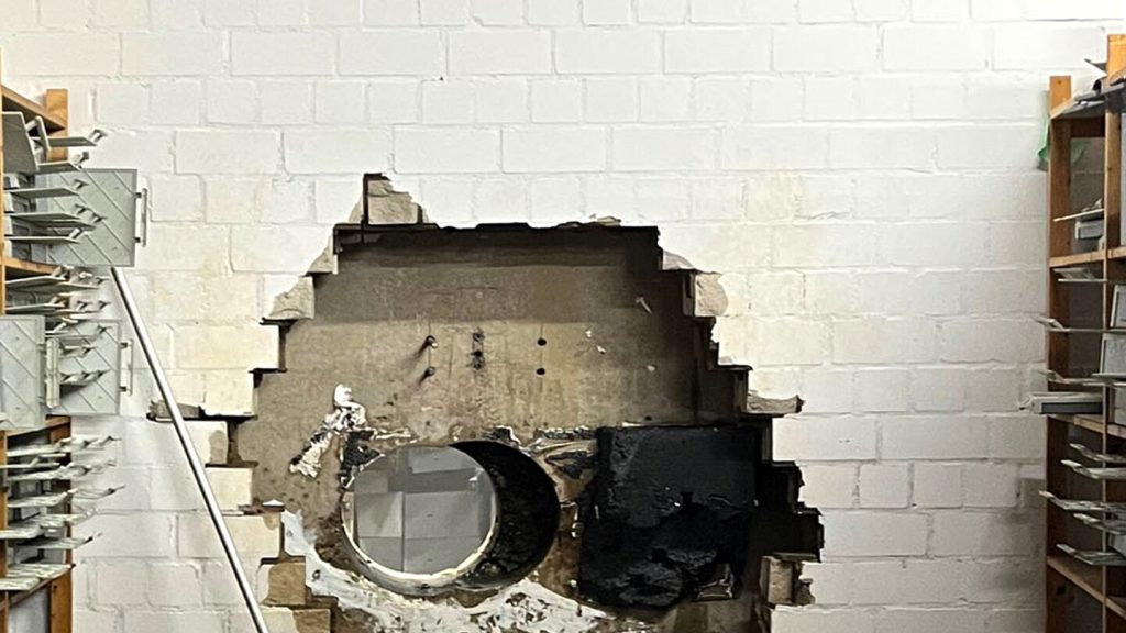 Thieves drill into a German bank vault and steal tens of millions of euros worth of property