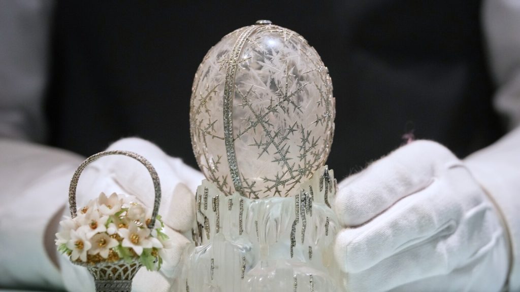 Crystal Fabergé egg crafted for Russian royalty shatters record and sells for $30.2 million