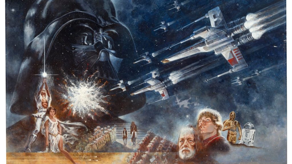 The painting that introduced ‘Star Wars’ to the world fetches $3.9M at auction