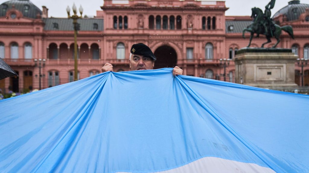 Dictatorship-era army officers and supporters rally in Argentina in latest sign of political shift