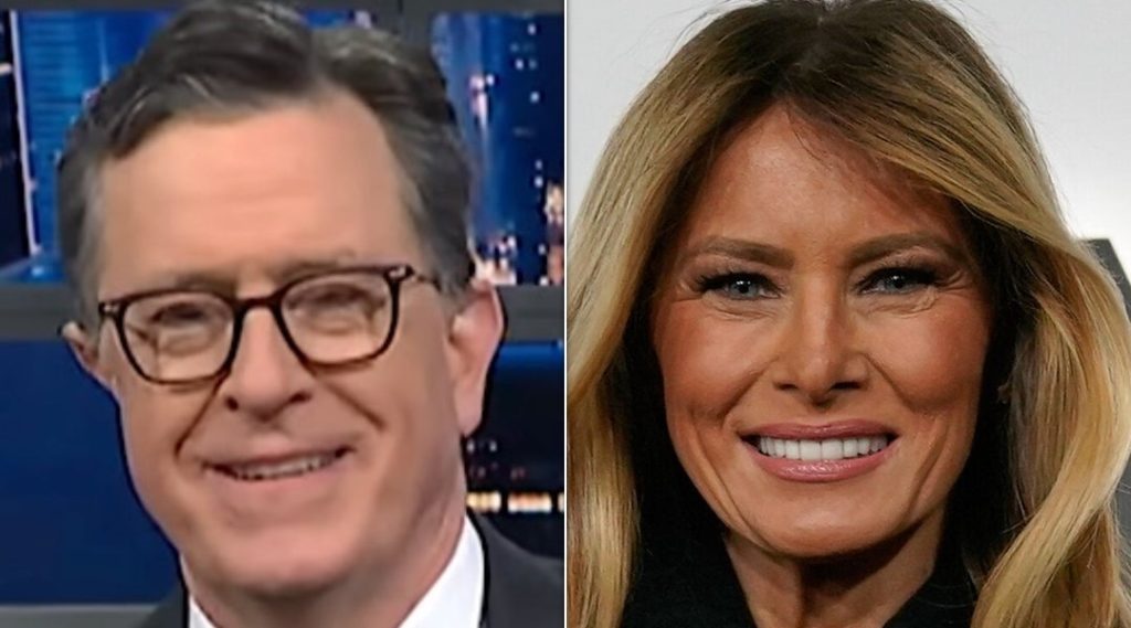 Stephen Colbert Fact-Checks Melania Trump with Sharp Critique