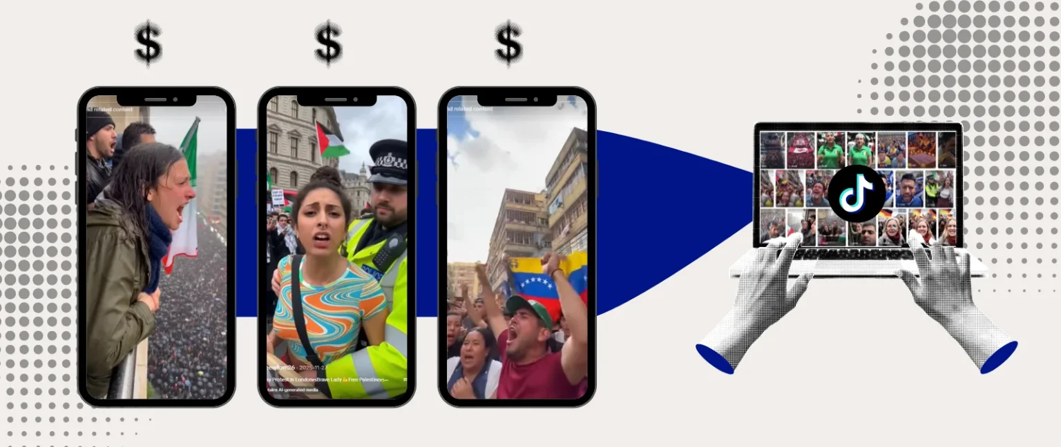 AI-Generated Protest Videos Being Used to Profit from Disinformation