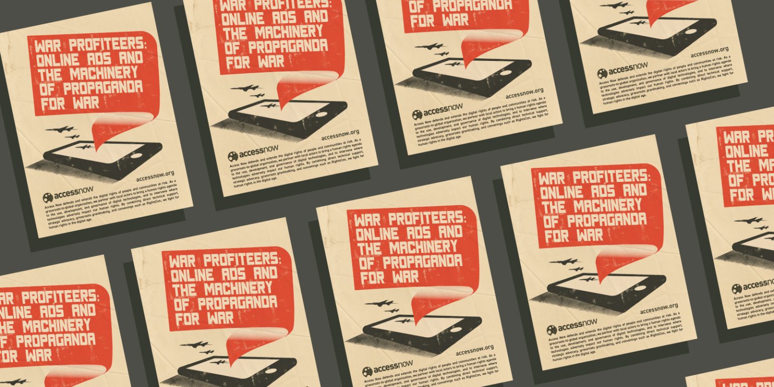 Online Advertising and War Propaganda: A Call to Prioritize Human Rights Over Profit