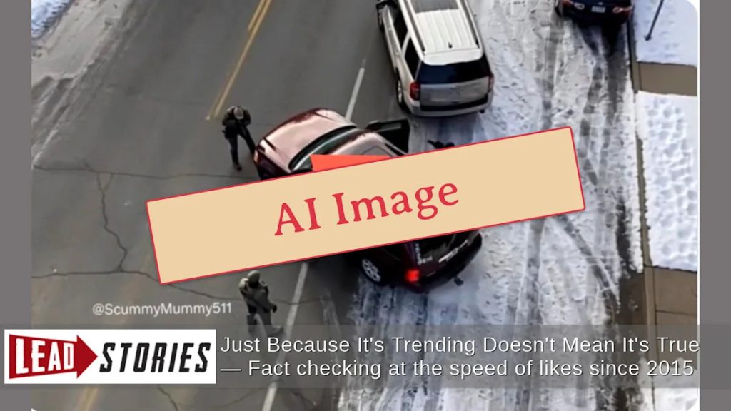 Image Claiming to Show ICE Agent Shooting Renee Good in Minneapolis Is Fake
