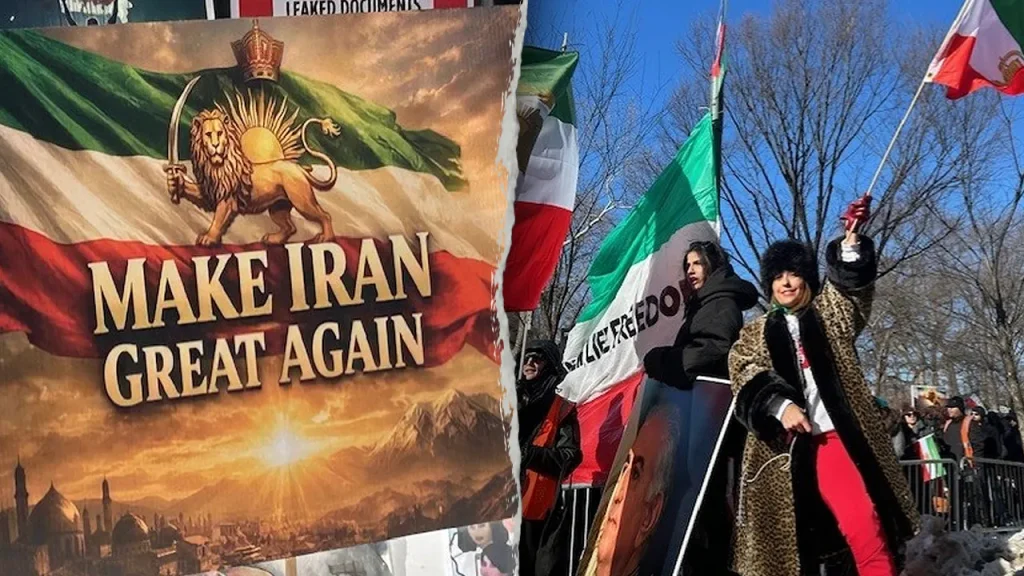 Protesters Gather Outside Iranian UN Ambassador’s Residence Demanding Regime Change