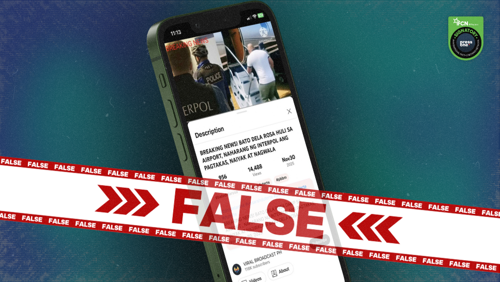 FACT-CHECK: Reports of Sen. Dela Rosa’s Airport Arrest Proven False