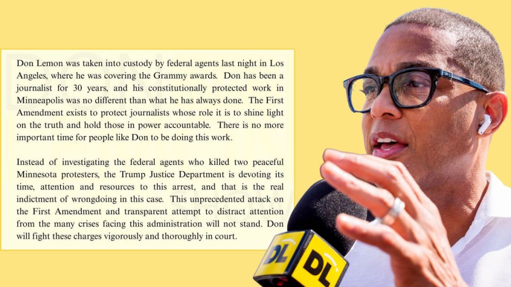 Don Lemon’s Attorney Responds to False Arrest Claims