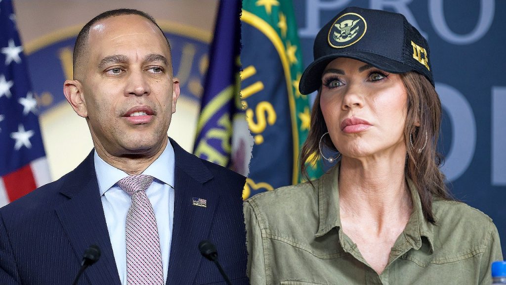 Jeffries Calls for Noem’s Resignation Amid Controversy Over ICE Shooting Comments