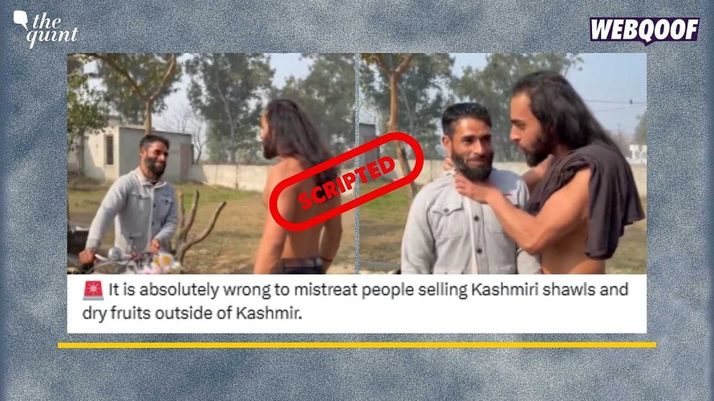Viral Video Shows Prank, Not Harassment of Kashmiri Vendor