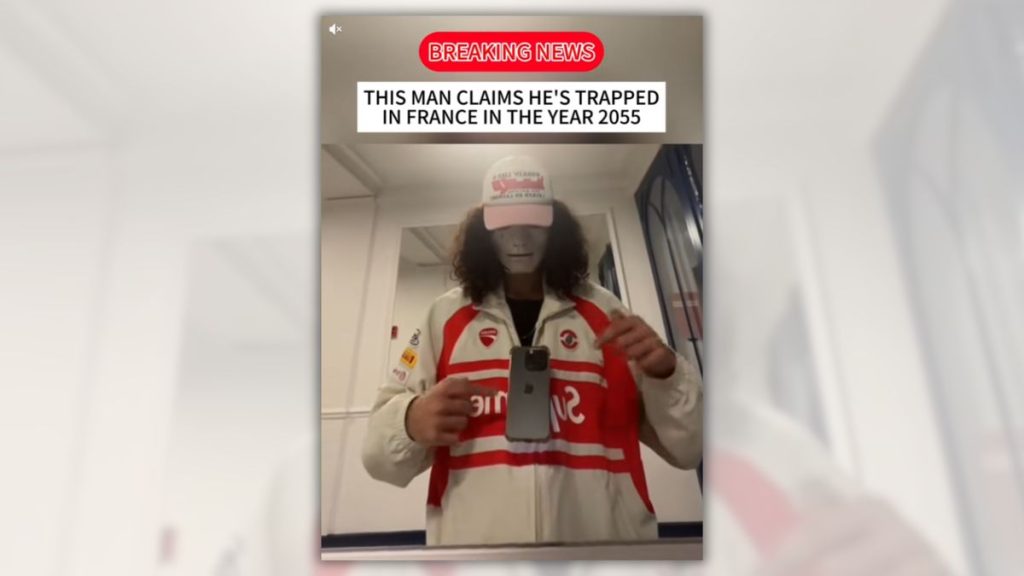 Man in Mask Debunked as Fake Time Traveler