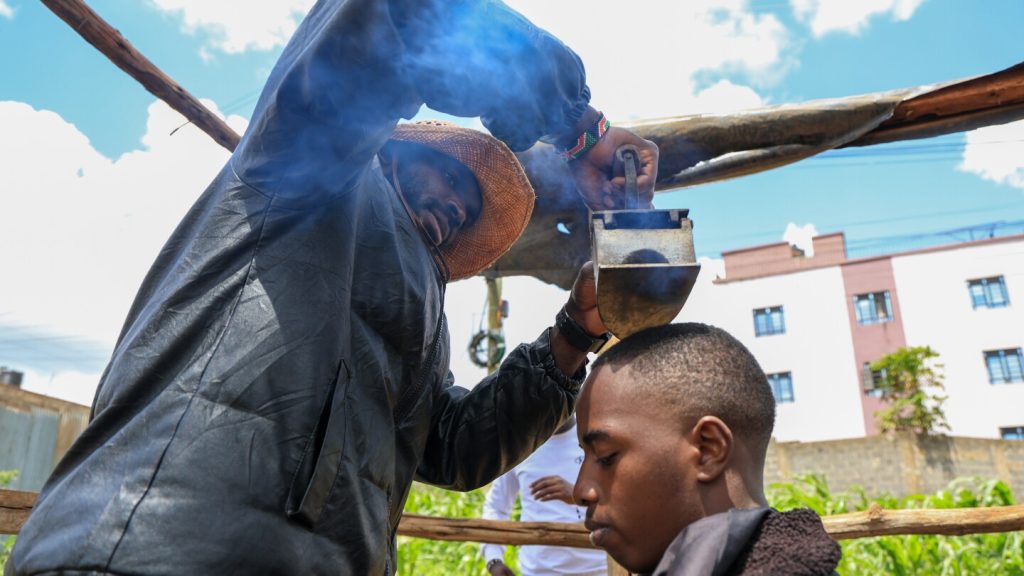 A Kenyan barber who wields a sharpened shovel thrives on Africa’s social media craze