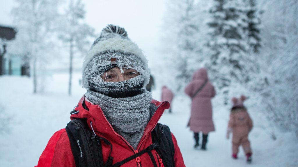 Thousands of tourists stranded in northern Finland as deep freeze halts flights