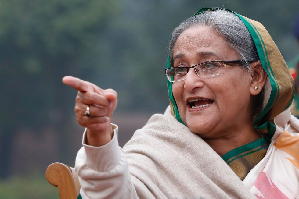 Bangladesh’s ousted leader Hasina denounces the upcoming election from her exile in India