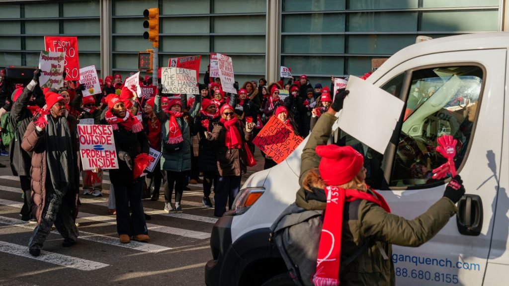 Thousands of nurses go on strike at several major New York City hospitals