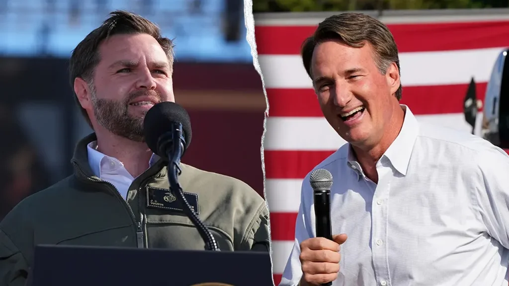 Virginia Gov. Youngkin Endorses J.D. Vance for 2028, Praises Vice President as ‘Great’ GOP Nominee