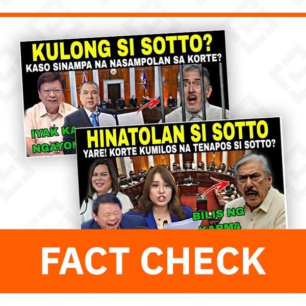 Fact Check: No Arrest Order Issued for Sotto Despite Claims; Contempt Petition Still Pending Supreme Court Decision