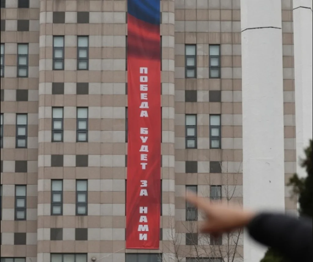 Russian Embassy’s Propaganda Banner Sparks Diplomatic Row in Seoul