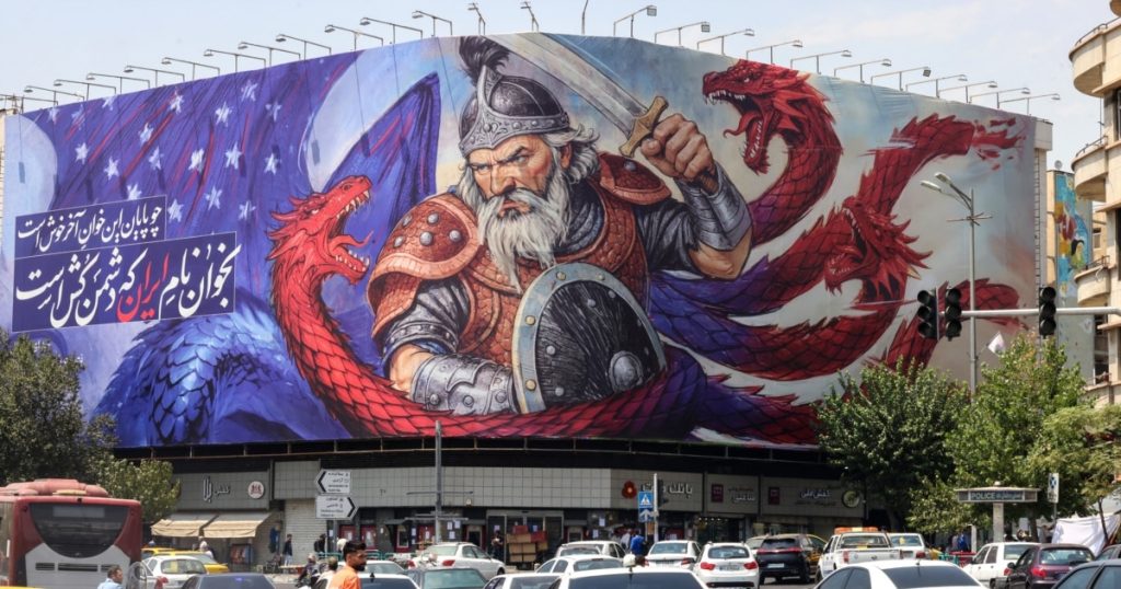 Iran Uses Tehran Street Corner for Combative Propaganda Displays