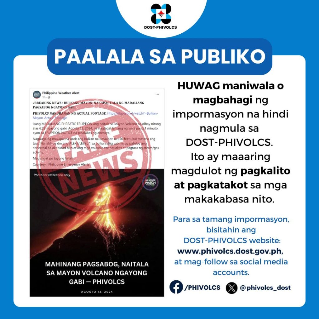 PIA Bicol Chief Urges Vigilance Against Mayon Volcano Misinformation Surge