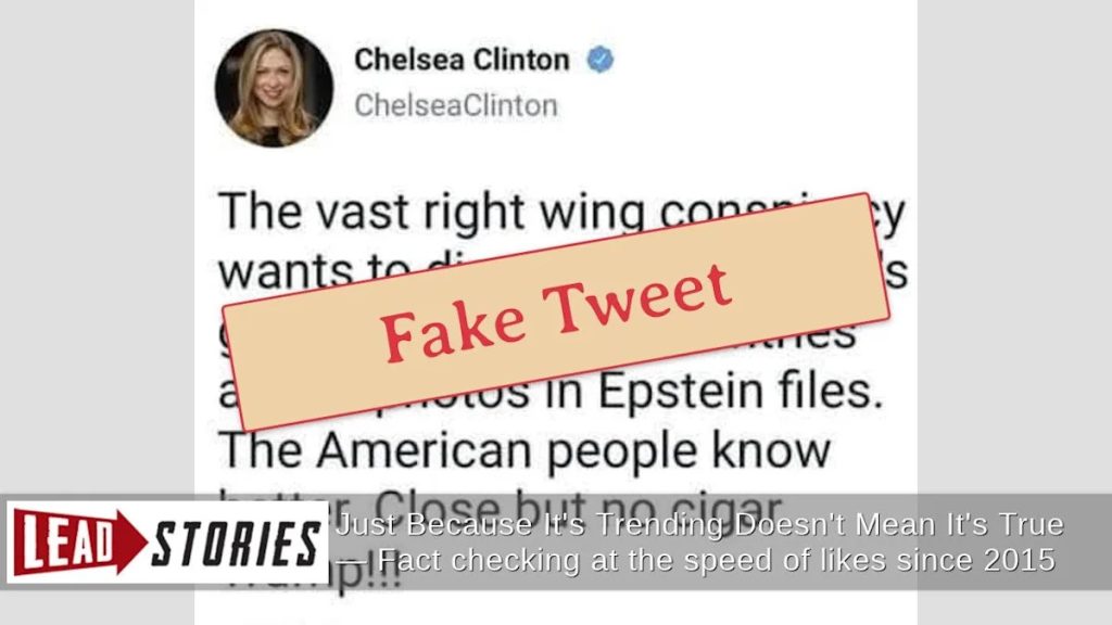 Chelsea Clinton Falsely Attributed to Anti-Trump Social Media Post in Fabricated Image