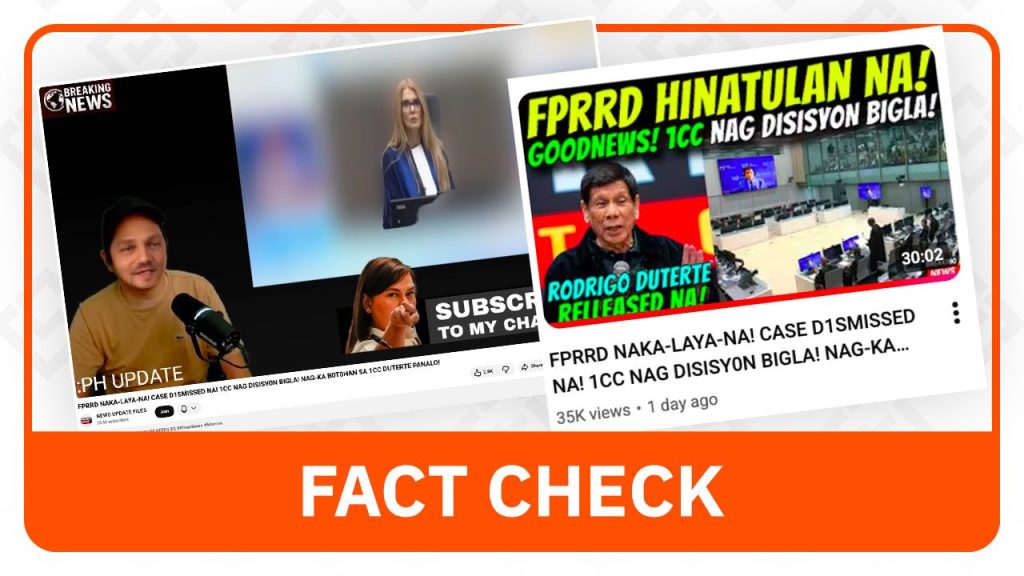 ICC Case Against Duterte Continues Despite Dismissal Claims